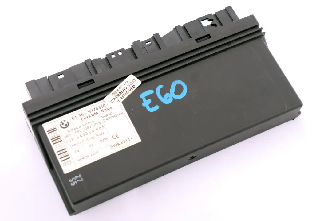 BMW 5 6 Series E60 E63 E64 Body Control Module ECU Control Unit - SKU 6974310 - Part number 6974310