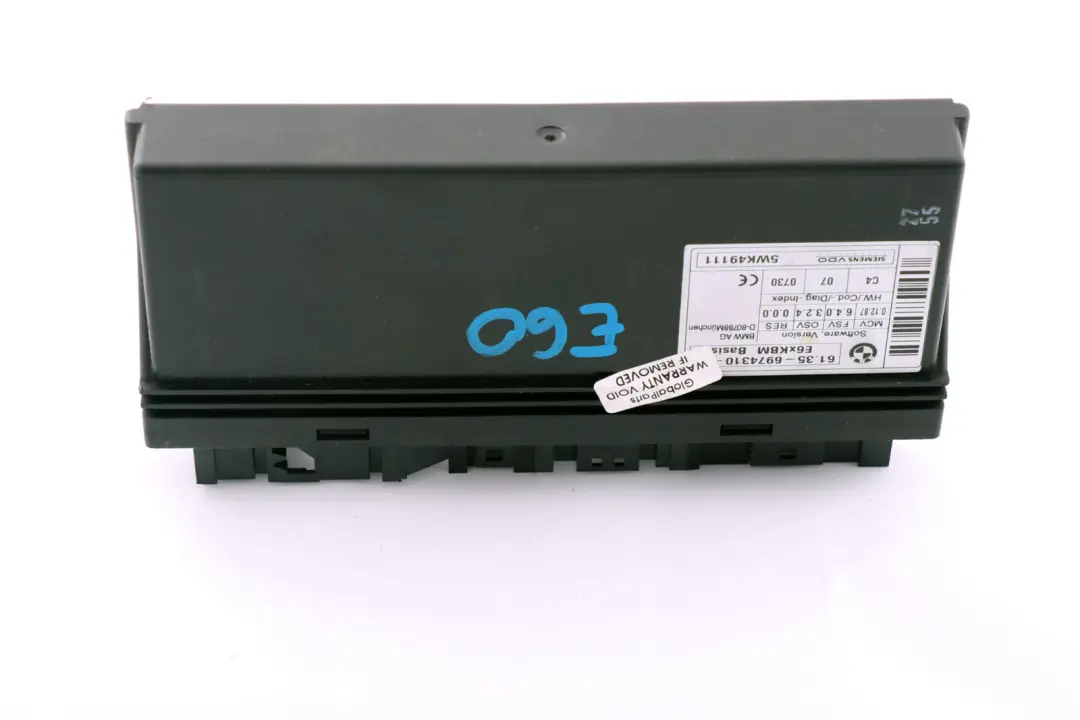 BMW 5 6 Series E60 E63 E64 Body Control Module ECU Control Unit - SKU 6974310 - Part number 6974310