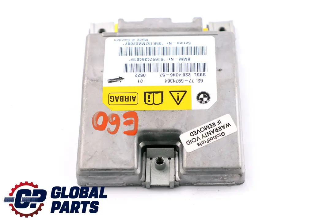 Sensore Modulo Aria BMW E60 E61 E63 Montante B Sinistro per con numero di parte 6974364 Sensore Modulo Aria BMW E60 E61 E63 Montante B Sinistro - SKU 6974364 - Numero di parte 6974364