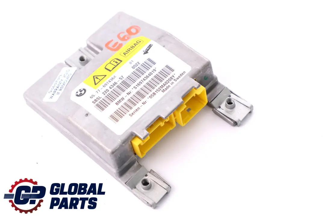 Capteur De Module D'Air BMW E60 E61 E63 Colonne B Gauche pour à propos du numéro de pièce 6974364 Capteur De Module D'Air BMW E60 E61 E63 Colonne B Gauche - SKU 6974364 - Numéro de pièce 6974364