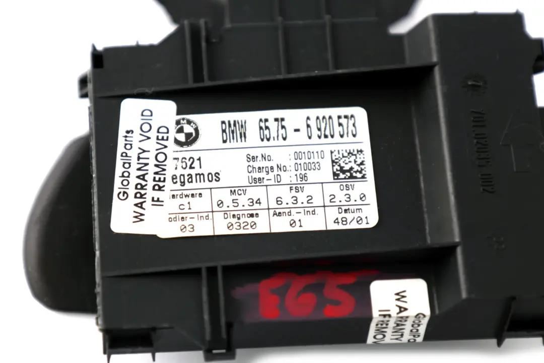 BMW 7 E65 E66 E67 Moduł sensor czujnik alarmu - SKU 6974372 - Numer Części 6974372
