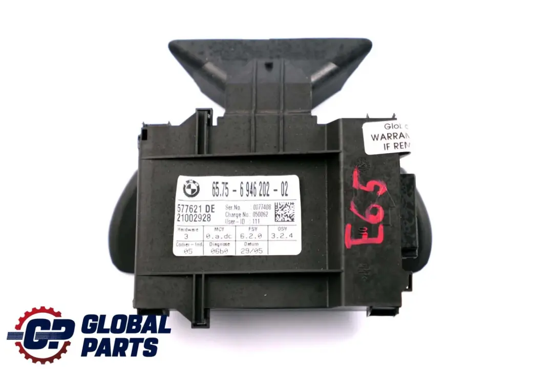 BMW 7 E65 E66 E67 Moduł sensor czujnik alarmu - SKU 6974372 - Numer Części 6974372