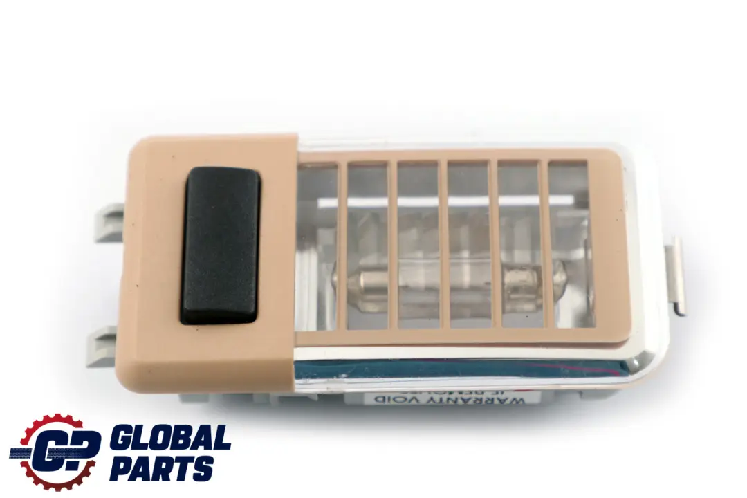 Luz de lectura interior trasera Sandbeige para BMW E90 E60 E83 con número de pieza 6974432 BMW E90 E60 E83 Luz de lectura interior trasera Sandbeige - SKU 6974432 - Número de pieza 6974432