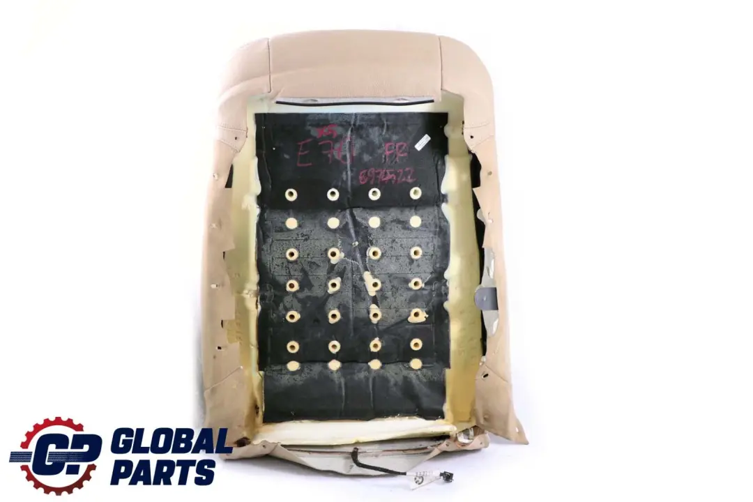 BMW E70 E71 Heated Sport Front Right O/S Seat Backrest Cover Beige Leather - SKU 6974522 - Part number 6974522