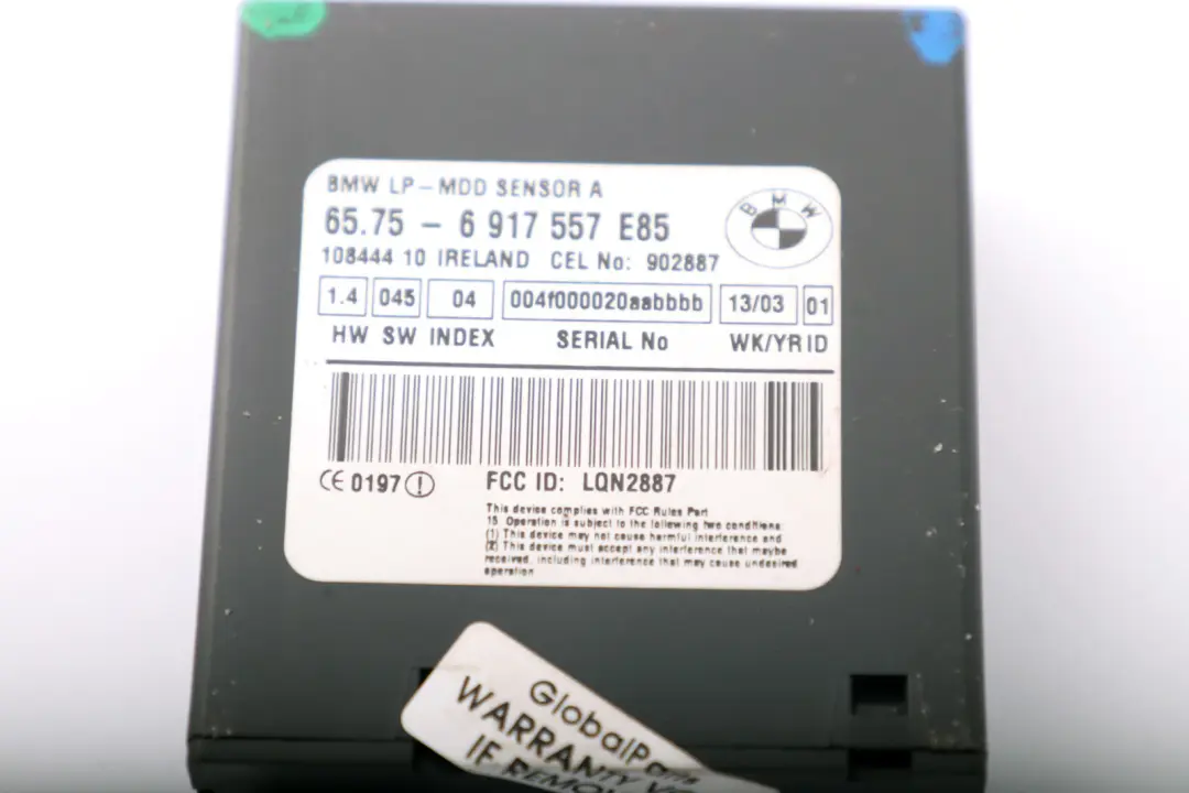 Modul Radarinnenraumschutz für BMW Z4 Z3 er E36 E85 mit Teilenummer 6974631 BMW Z4 Z3 er E36 E85 Modul Radarinnenraumschutz - SKU 6974631 - Teilenummer 6974631