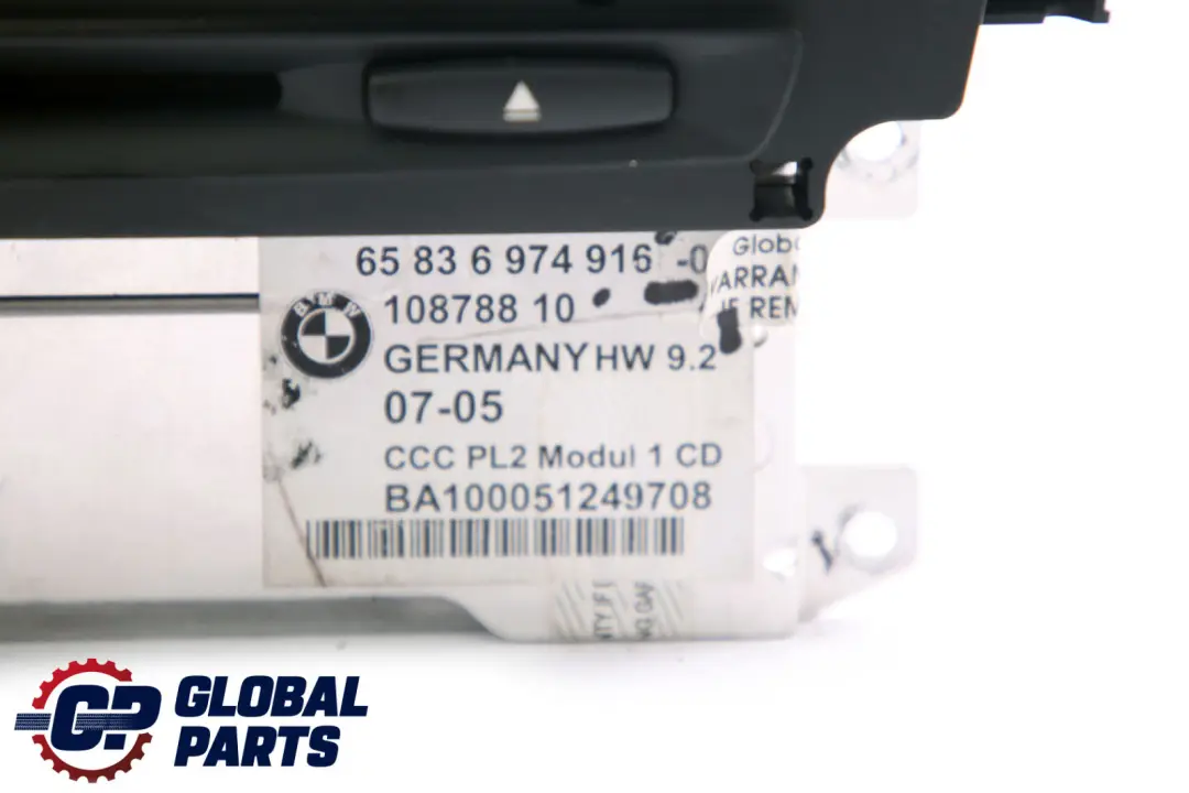 CCC CD Professional Navigation Controller SPARES OR REPAIR to BMW E87 E90 with Part number 6974916 BMW E87 E90 CCC CD Professional Navigation Controller SPARES OR REPAIR - SKU 6974916-1 - Part number 6974916