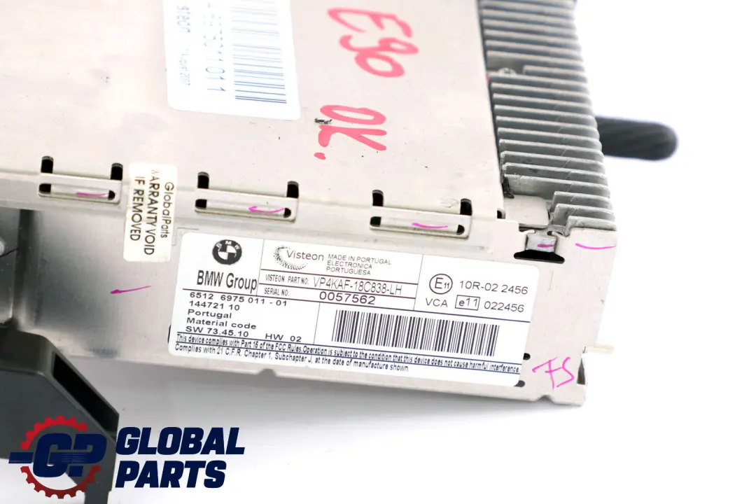 Radio BMW Business CD Player 6512 für BMW 1 3 er E87 E90 E91 mit Teilenummer 6975011 BMW 1 3 er E87 E90 E91 Radio BMW Business CD Player 6512 - SKU 6975011 - Teilenummer 6975011