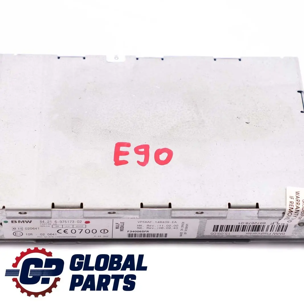  Módulo Bluetooth BMW E81 E87 E90 MULF Manos Libres Electrónica Carga - SKU 6975173 - Número de pieza 6975173