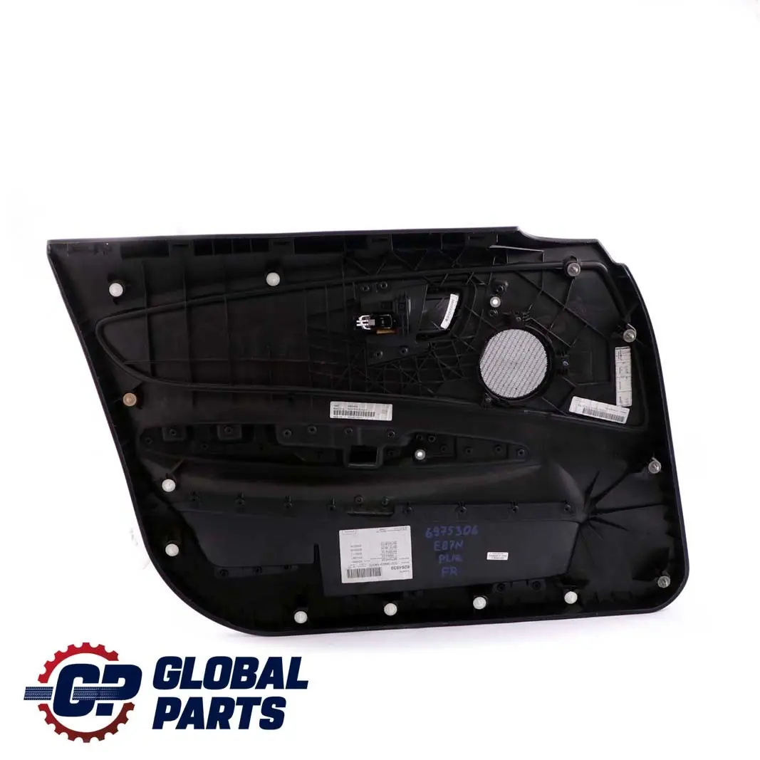 Front Right O/S Door Card Lining Panel Elektra Anthracite BMW 1 Series E87 LCI - SKU 6975306 - Part number 6975306