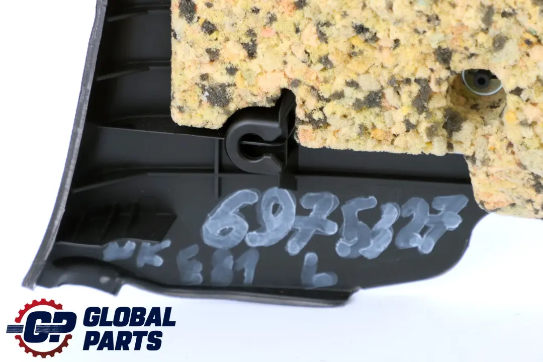 Trasero Izquierdo Lateral Panel Embellecedor Tela Elektra Antracita para BMW E81 con número de pieza 6975327 BMW E81 Trasero Izquierdo Lateral Panel Embellecedor Tela Elektra Antracita - SKU 6975327 - Número de pieza 6975327