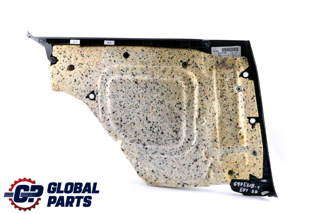 BMW 1 Series E81 1 Rear Right O/S Lateral Trim Panel Cloth Elektra Anthracite - SKU 6975328-1 - Part number 6975328
