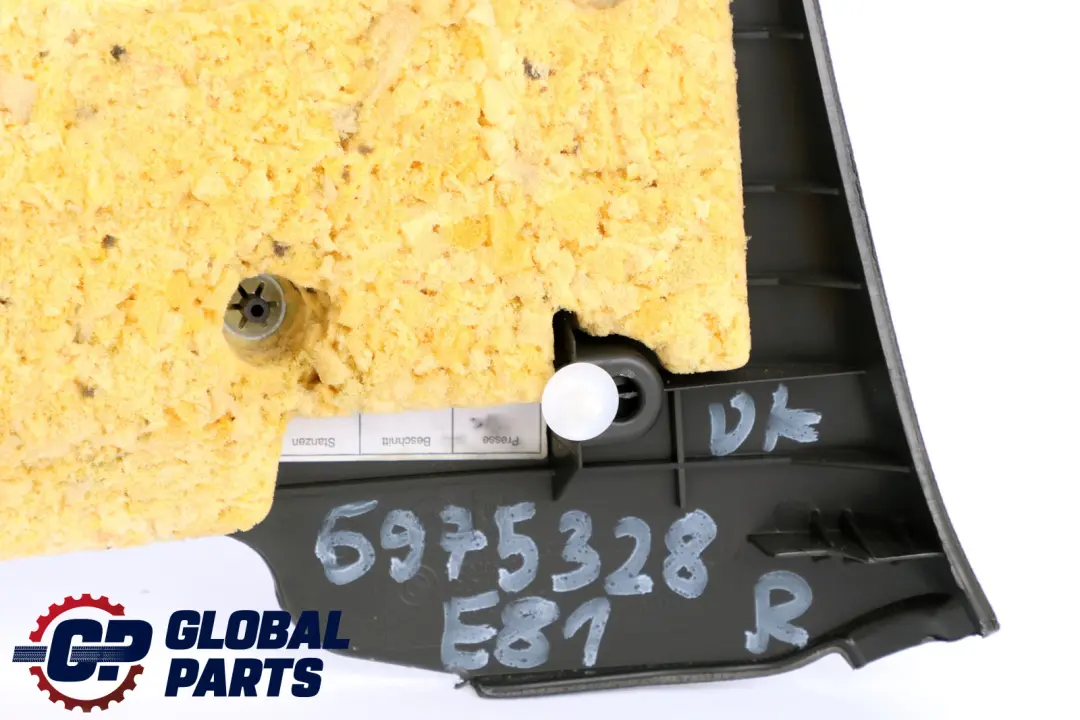 BMW 1 Series E81 Rear Right O/S Lateral Trim Panel Elektra Antracite - SKU 6975328 - Part number 6975328