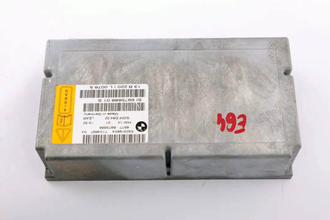 Gateway Modul Sensor Luftmodul Steuerung ECU für BMW E64 mit Teilenummer 6975688 BMW E64 Gateway Modul Sensor Luftmodul Steuerung ECU - SKU 6975688 - Teilenummer 6975688