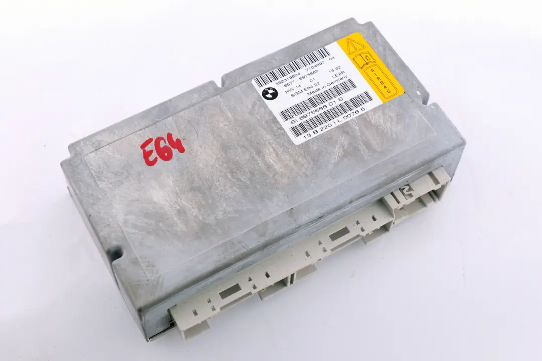 Gateway Module Sensor Air Module Control ECU to BMW E64 with Part number 6975688 BMW E64 Gateway Module Sensor Air Module Control ECU - SKU 6975688 - Part number 6975688
