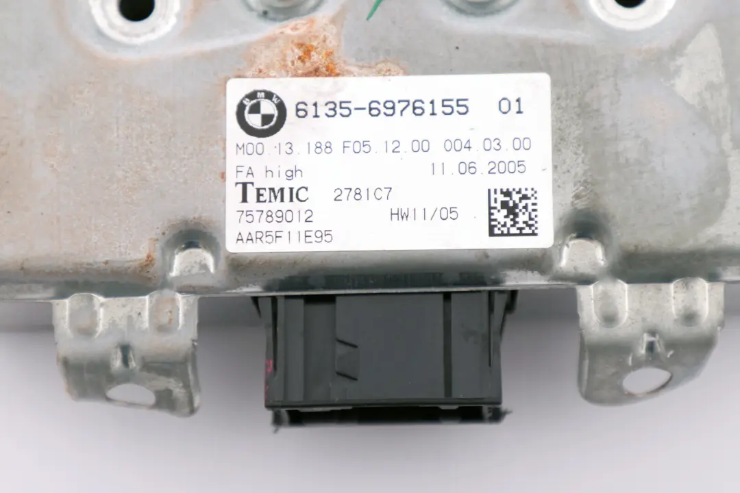 BMW E60 E61 E63 Módulo Control Airbag Puerta Conductor - SKU 6976155 - Número de pieza 9110845