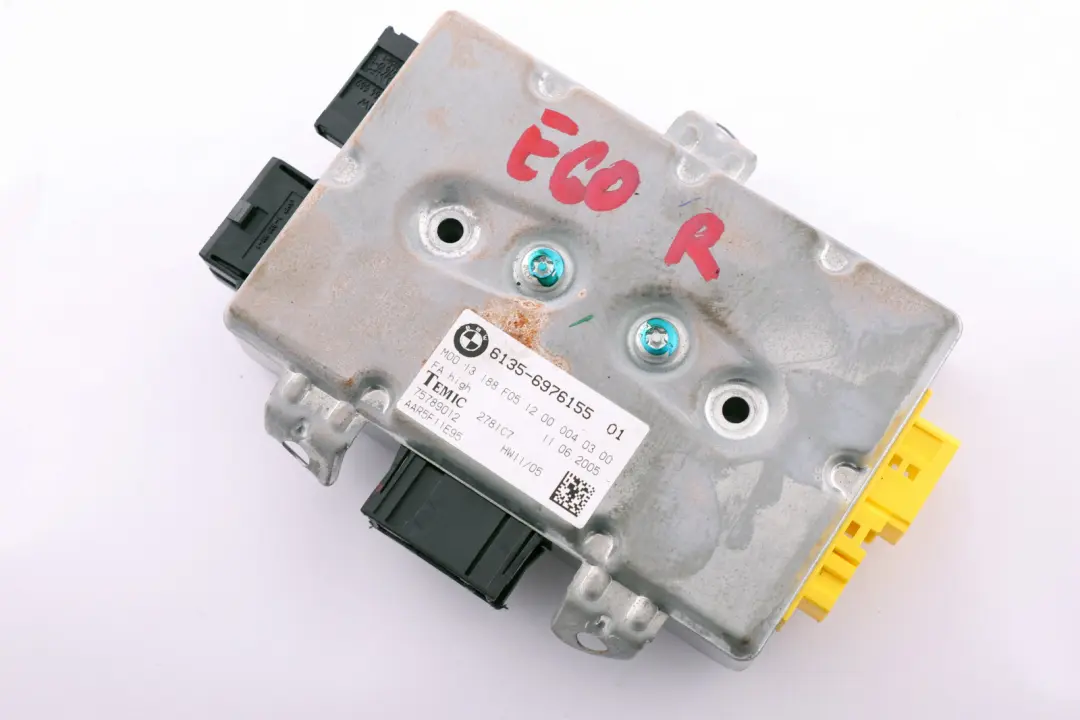 Módulo Control Airbag Puerta Conductor para BMW E60 E61 E63 con número de pieza 9110845 BMW E60 E61 E63 Módulo Control Airbag Puerta Conductor - SKU 6976155 - Número de pieza 9110845