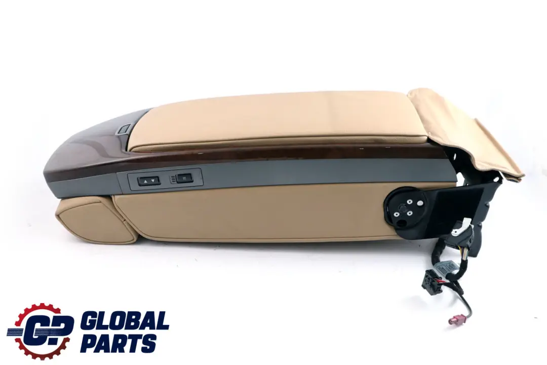 Armrest Headrest Console Leather Beige to BMW 7 Series E65 E66 Rear Seat with Part number 6976236 BMW 7 Series E65 E66 Rear Seat Armrest Headrest Console Leather Beige - SKU 6976236 - Part number 6976236