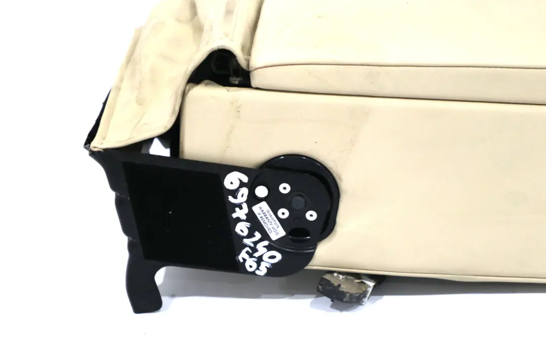 Armrest Headrest Console Leather Cream Beige to BMW 7 Series E65 E66 Rear Seat with Part number 6976240 BMW 7 Series E65 E66 Rear Seat Armrest Headrest Console Leather Cream Beige - SKU 6976240 - Part number 6976240