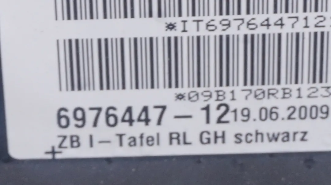 Dashboard Dash Trim Panel Schwarz Black to BMW 5 Series E60 E61 LCI with Part number 6976447 BMW 5 Series E60 E61 LCI Dashboard Dash Trim Panel Schwarz Black - SKU 6976447 - Part number 6976447