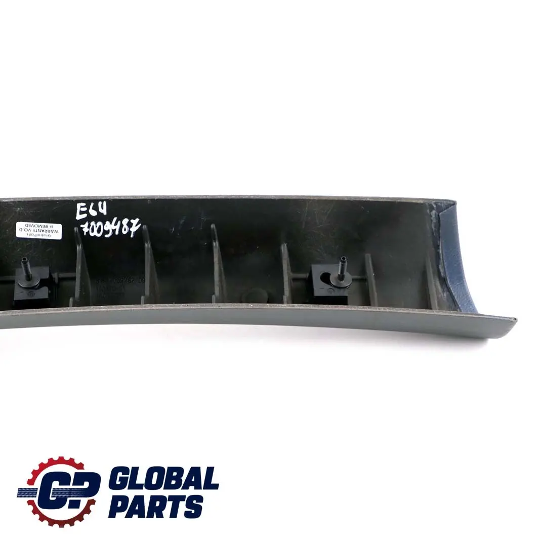 BMW 6 Series E64 Cover A-Column Pillar Left N/S Trim Leather Black - SKU 6976729 - Part number 7009487