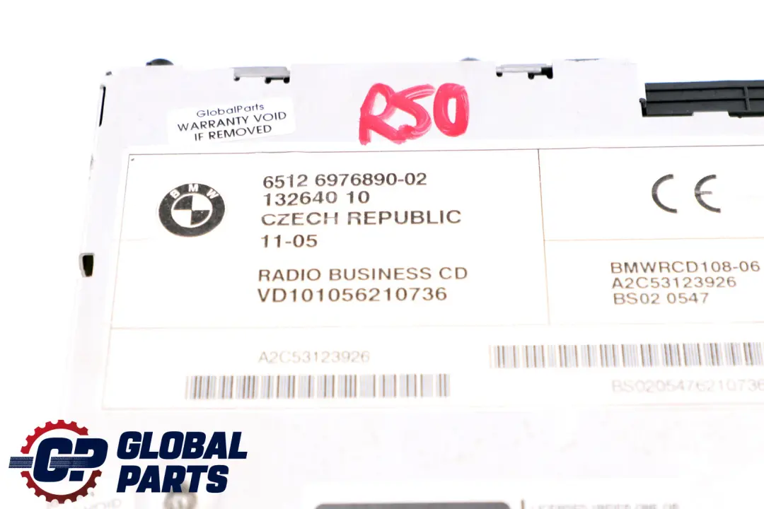 Radio Samochdowe CD Radioodtwarzacz do Mini R50 R52 R53 o numerze 9136412 Mini R50 R52 R53 Radio Samochdowe CD Radioodtwarzacz - SKU 6976890 - Numer Części 9136412