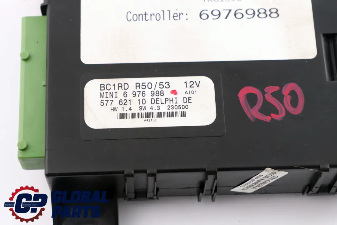 Modulo Basico De Unidad Control Carroceria BCM BC1RD para Mini Cooper R50 R53 con número de pieza 6976988 Mini Cooper R50 R53 Modulo Basico De Unidad Control Carroceria BCM BC1RD - SKU 6976988 - Número de pieza 6976988