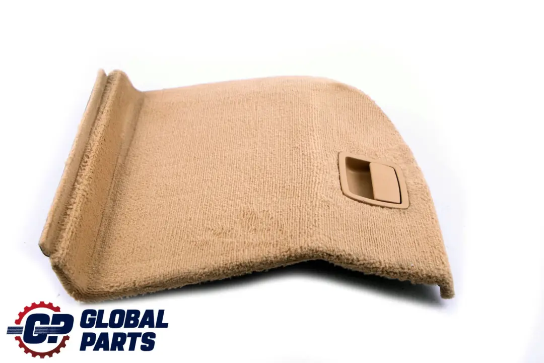 Left N/S Trunk Rear Carpet Flap Boot Beige to BMW 5 Series E61 Touring with Part number 6977031 BMW 5 Series E61 Touring Left N/S Trunk Rear Carpet Flap Boot Beige - SKU 6977031 - Part number 6977031