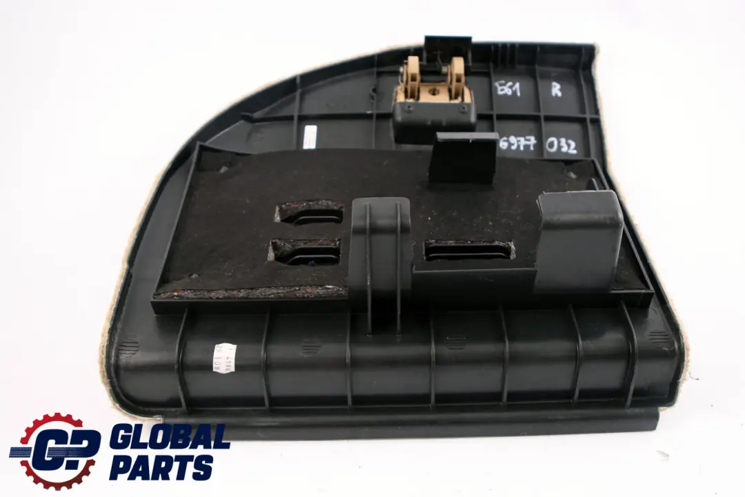 Right O/S Trunk Rear Carpet Flap Boot Beige to BMW 5 Series E61 Touring with Part number 6977032 BMW 5 Series E61 Touring Right O/S Trunk Rear Carpet Flap Boot Beige - SKU 6977032 - Part number 6977032