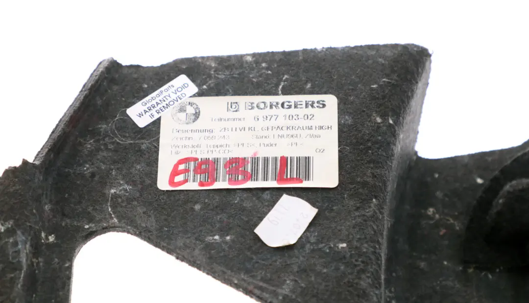 BMW E81 E87 Tapicerka Boczek Bagażnika Lewa - SKU 6977103 - Numer Części 7059243