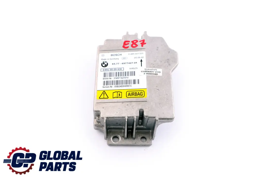 BMW 1 3 X1 er E81 E87 Sicherheitsinformationsmodul ECU ohne Unfall Daten - SKU 6977427 - Teilenummer 6977427