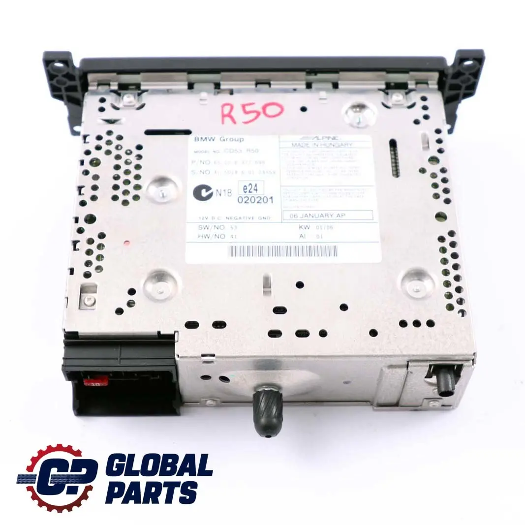 Radio Boost CD Player Stereo Unit 6512 to BMW Mini Cooper R50 R53 with Part number 6977698 BMW Mini Cooper R50 R53 Radio Boost CD Player Stereo Unit 6512 - SKU 6977698 - Part number 6977698