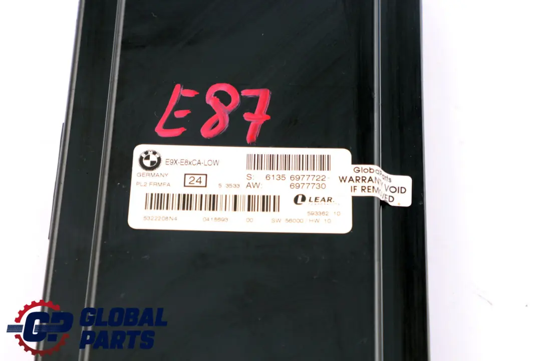 Fußraum Licht Modul ECU Steuergerät LOW PL2 FRMFA für BMW er 1 E87 mit Teilenummer 61356977722 BMW er 1 E87 Fußraum Licht Modul ECU Steuergerät LOW PL2 FRMFA - SKU 6977722 - Teilenummer 61356977722