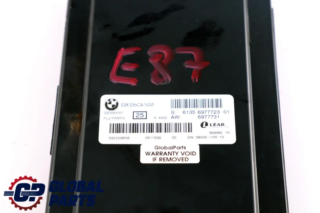 Módulo de Luz Unidad ECU LCM Módulo Footwell PL2FRMFA para BMW E87 con número de pieza 61356977723 BMW E87 Módulo de Luz Unidad ECU LCM Módulo Footwell PL2FRMFA - SKU 6977723 - Número de pieza 61356977723