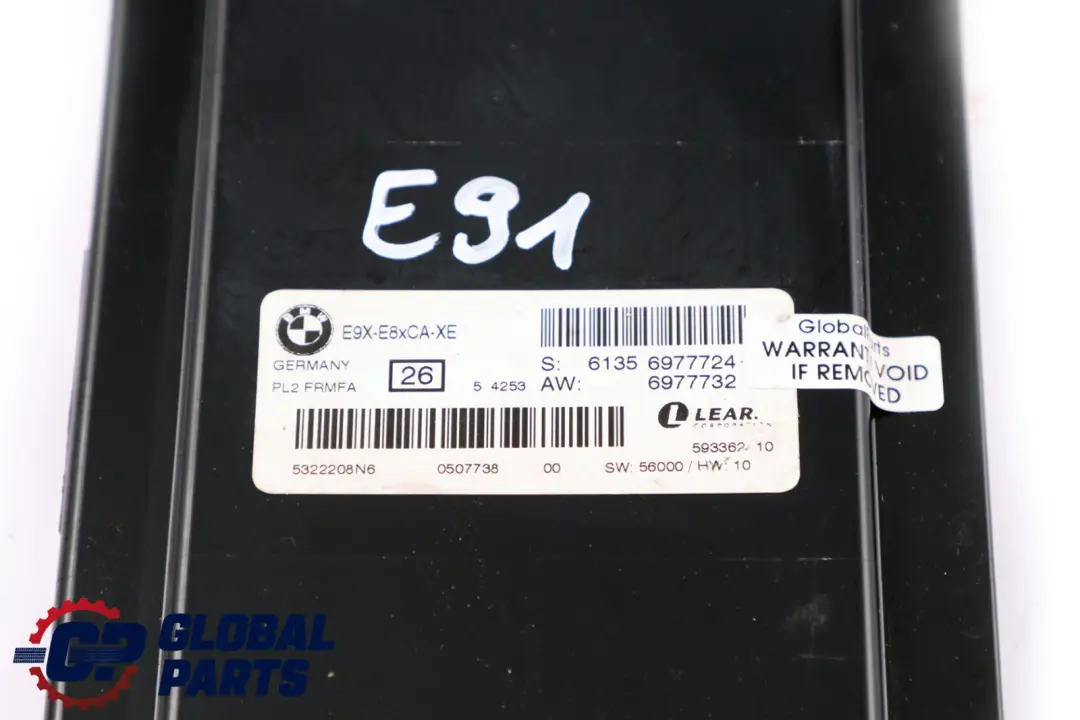 Footwell Light Module Control Unit ECU PL2 FRMFA to BMW 3 Series E91 Xenon with Part number 6977724 BMW 3 Series E91 Xenon Footwell Light Module Control Unit ECU PL2 FRMFA - SKU 6977724-1 - Part number 6977724