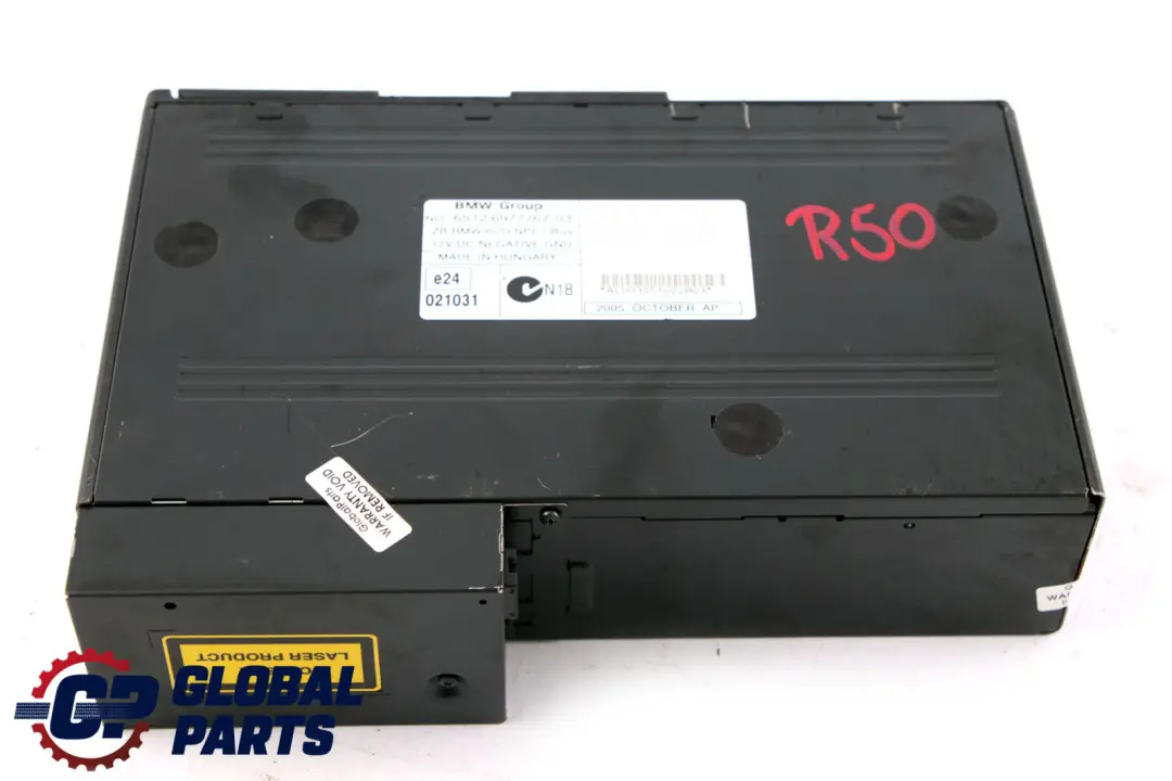 6-Disc CD Changer Without Magazine to BMW Mini Cooper R50 R52 R53 with Part number 6977767 BMW Mini Cooper R50 R52 R53 6-Disc CD Changer Without Magazine - SKU 6977767 - Part number 6977767