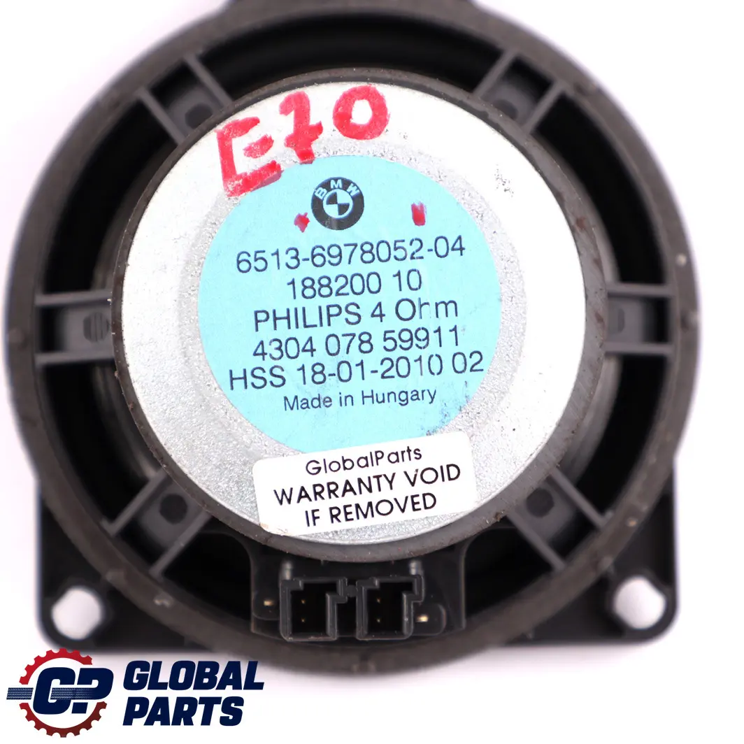 BMW X5 X6 Series E70 E71 Dashboard Dash Speaker Loudspeaker Stereo - SKU 6978052 - Part number 6978052