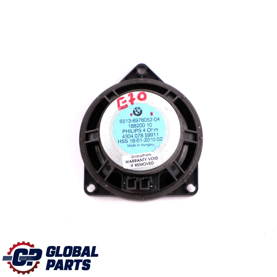 BMW X5 X6 Series E70 E71 Dashboard Dash Speaker Loudspeaker Stereo - SKU 6978052 - Part number 6978052