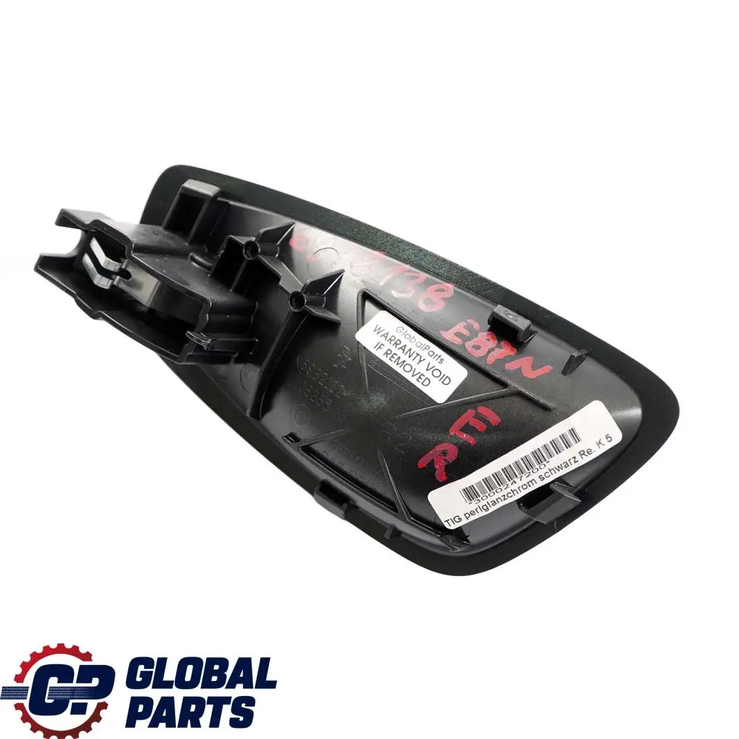 Interior Door Handle Inner Front Right O/S to BMW E81 E87 LCI with Part number 6978138 BMW E81 E87 LCI Interior Door Handle Inner Front Right O/S - SKU 6978138 - Part number 6978138