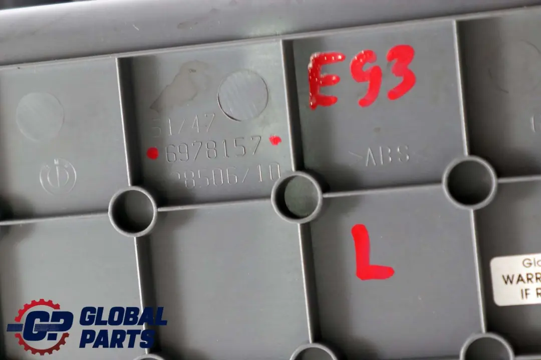 Ablagefach Kofferraum Links Kofferraum Gepäck für BMW E93 LCI mit Teilenummer 6978157 BMW E93 LCI Ablagefach Kofferraum Links Kofferraum Gepäck - SKU 6978157 - Teilenummer 6978157