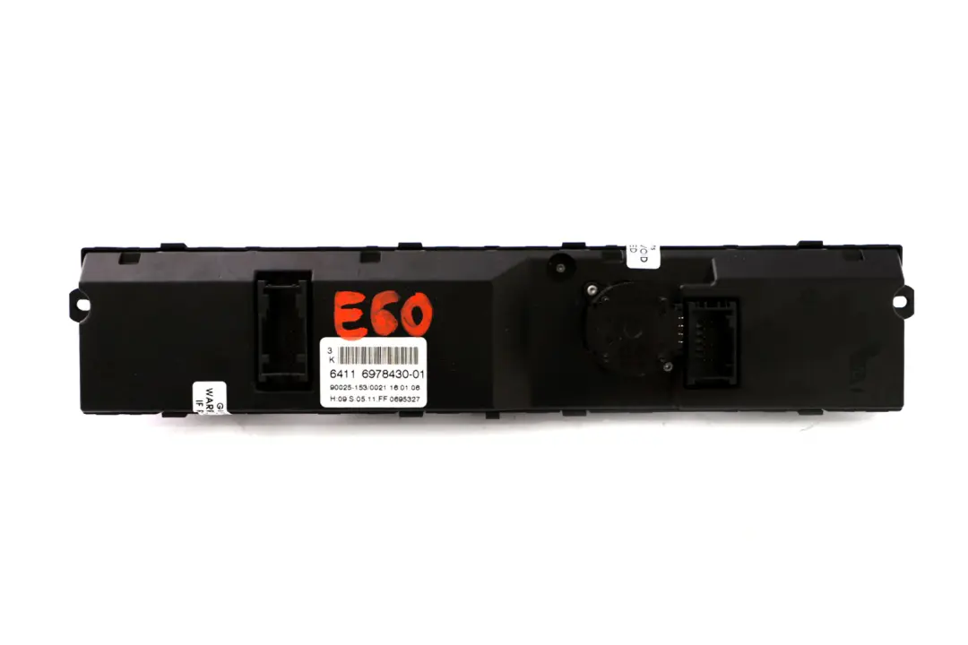 BMW E60 E61 Basis Automatic Air Conditioning Control Unit - SKU 6978430 - Part number 6978430