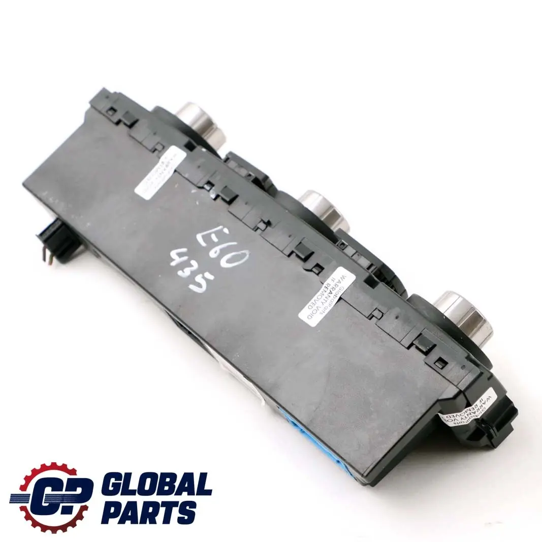 Bedienteil Klimaautomatik High Klimaanlage für BMW 5 6 er E60 E61 E63 mit Teilenummer 6978435 BMW 5 6 er E60 E61 E63 Bedienteil Klimaautomatik High Klimaanlage - SKU 6978435 - Teilenummer 6978435