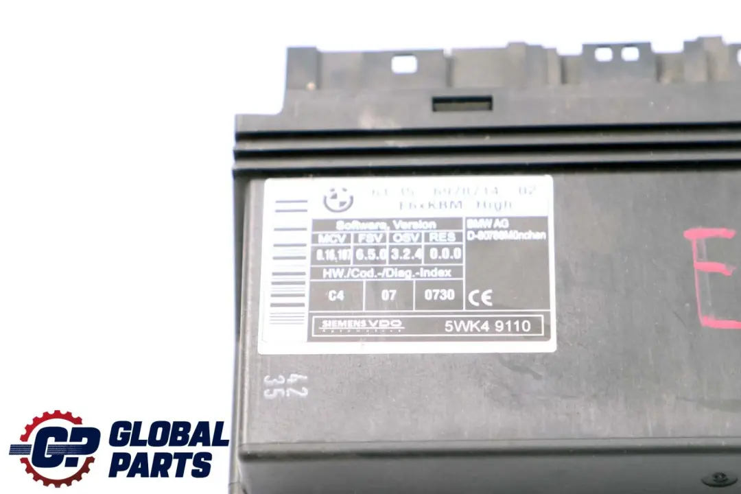 BMW E61 Modulo Di Controllo Della Carrozzeria Unità ECU KBM High - SKU 6978714 - Numero di parte 6978714