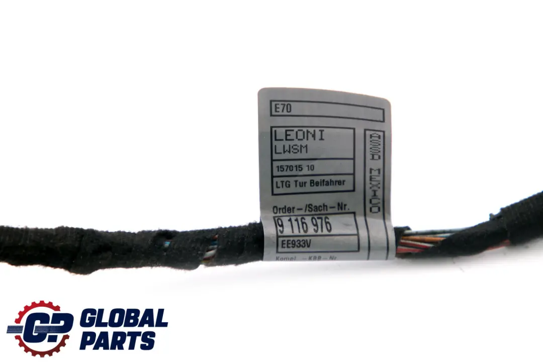 Cable equipe Pour Cote Passager 9116976 pour BMW X5 E70 à propos du numéro de pièce 6978772 BMW X5 E70 Cable equipe Pour Cote Passager 9116976 - SKU 6978772 - Numéro de pièce 6978772