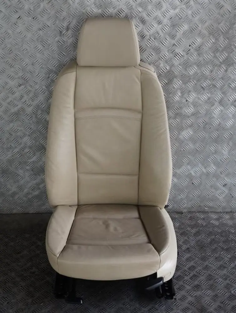 BMW 3 Series E92 Leather Creambeige Cream Beige Front Left N/S Seat Electric
