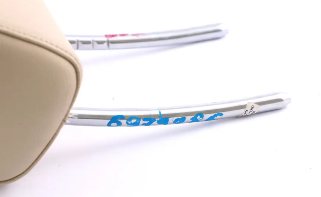 BMW 3 Series E92 Front Seat Left Right N/O/S Creambeige Beige Leather Headrest - SKU 6979286 - Part number 6979286
