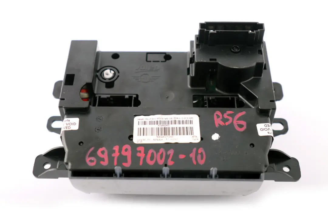 Heater Control Unit Switch 3452271 to BMW Mini Cooper One 10 R56 with Part number 69797002 BMW Mini Cooper One 10 R56 Heater Control Unit Switch 3452271 - SKU 69797002-10 - Part number 69797002