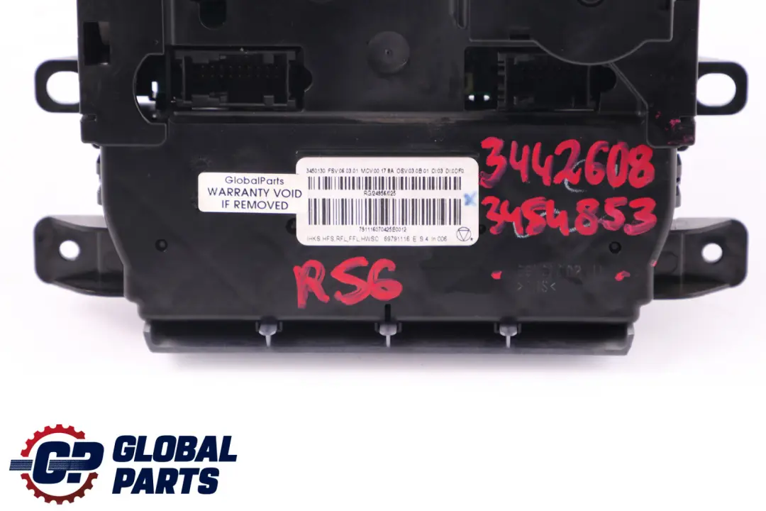 Conditioning Heater Control Unit Switch to BMW Mini Cooper One R56 Air with Part number 69797002 BMW Mini Cooper One R56 Air Conditioning Heater Control Unit Switch - SKU 69797002-12 - Part number 69797002