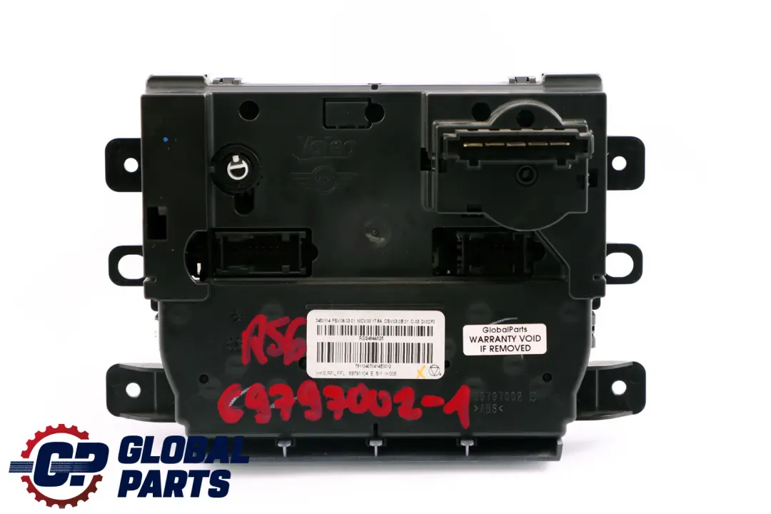 Aire Acondicionado Calentador Unidad de Control Interruptor para Mini R56 con número de pieza 69797002 Mini R56 Aire Acondicionado Calentador Unidad de Control Interruptor - SKU 69797002-1 - Número de pieza 69797002