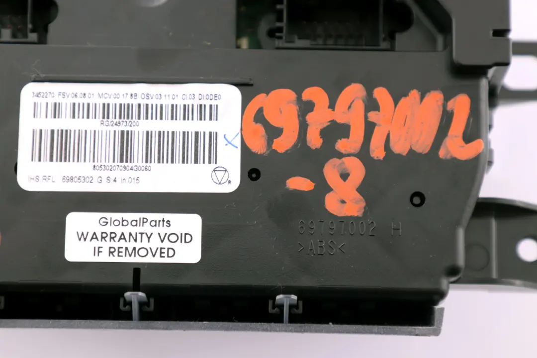 Panel Chauffage pour Mini Cooper One 8 R55 R56 à propos du numéro de pièce 69797002 Mini Cooper One 8 R55 R56 Panel Chauffage - SKU 69797002-8 - Numéro de pièce 69797002