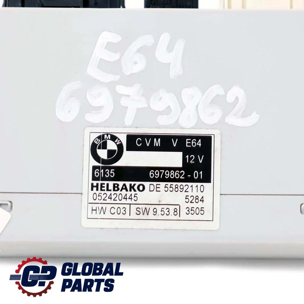 Folding Top Roof ECU Module to BMW 6 Series E64 Cabrio Convertible with Part number 6979862 BMW 6 Series E64 Cabrio Convertible Folding Top Roof ECU Module - SKU 6979862 - Part number 6979862